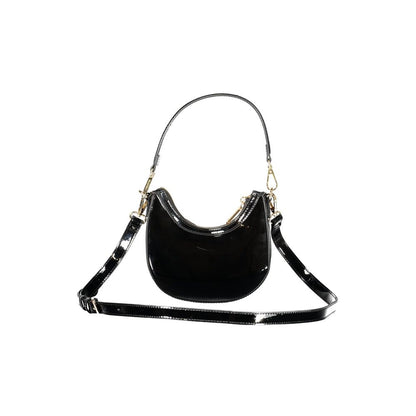 Black Polyethylene Women Handbag