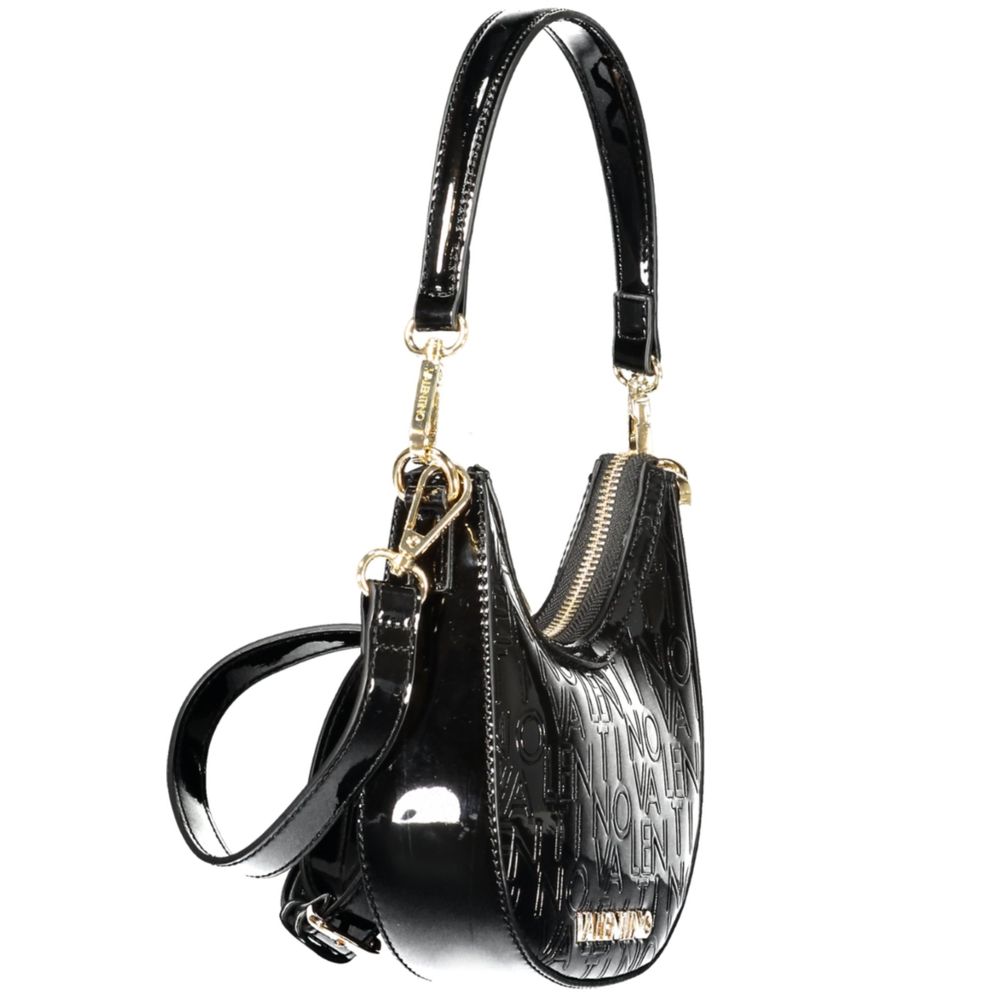 Black Polyethylene Women Handbag