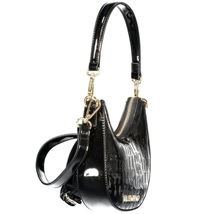 Black Polyethylene Women Handbag