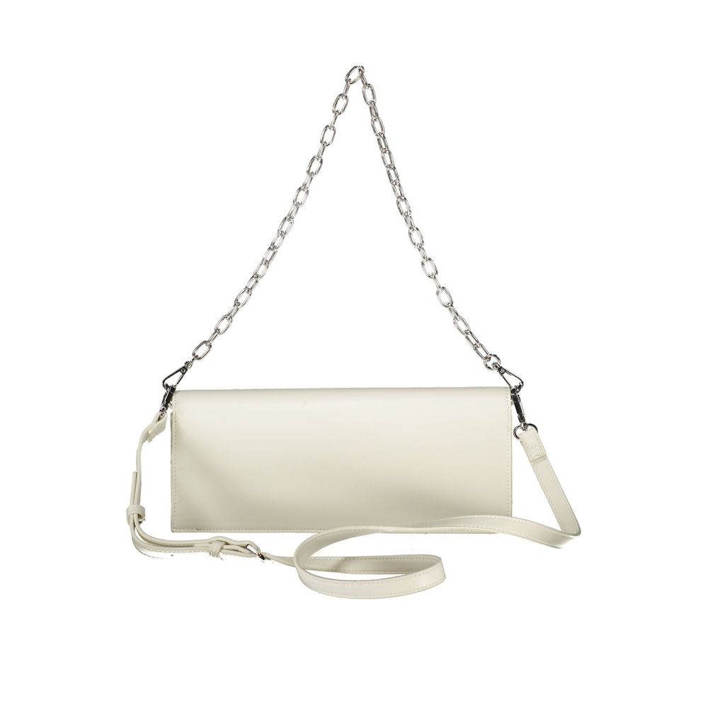 White Polyethylene Women Handbag