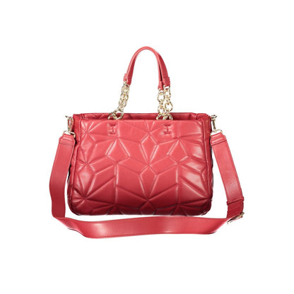Red Polyethylene Women Handbag