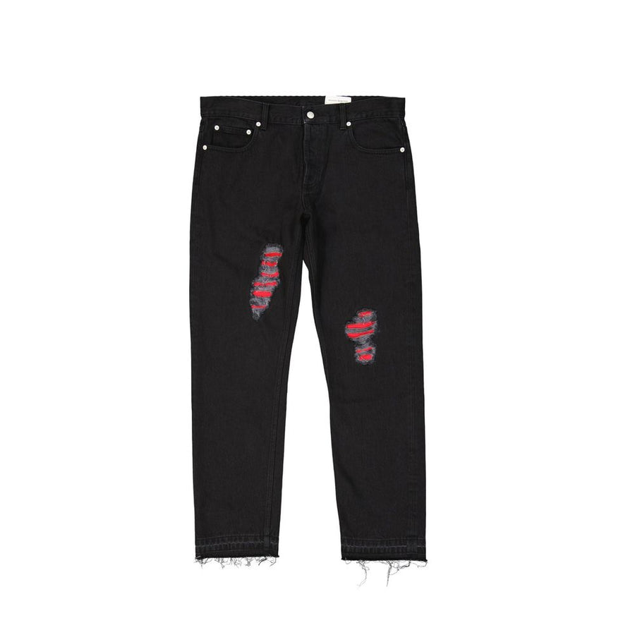 Black Cotton Jeans Denim