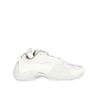 White Polyethylene Athletic Sneakers