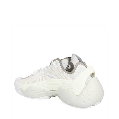 White Polyethylene Athletic Sneakers