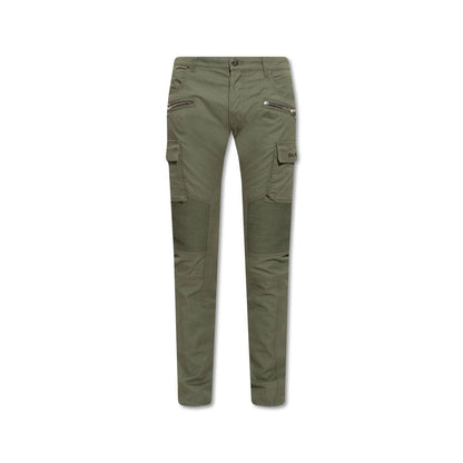 Green Cotton Cargo Pants