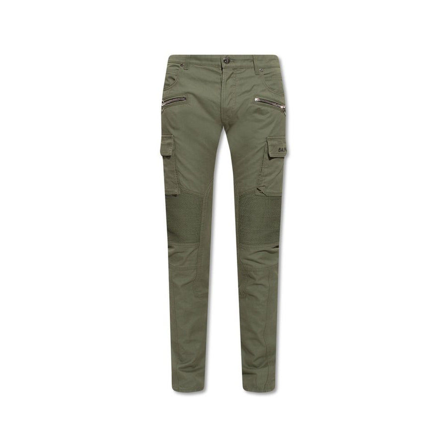 Green Cotton Cargo Pants