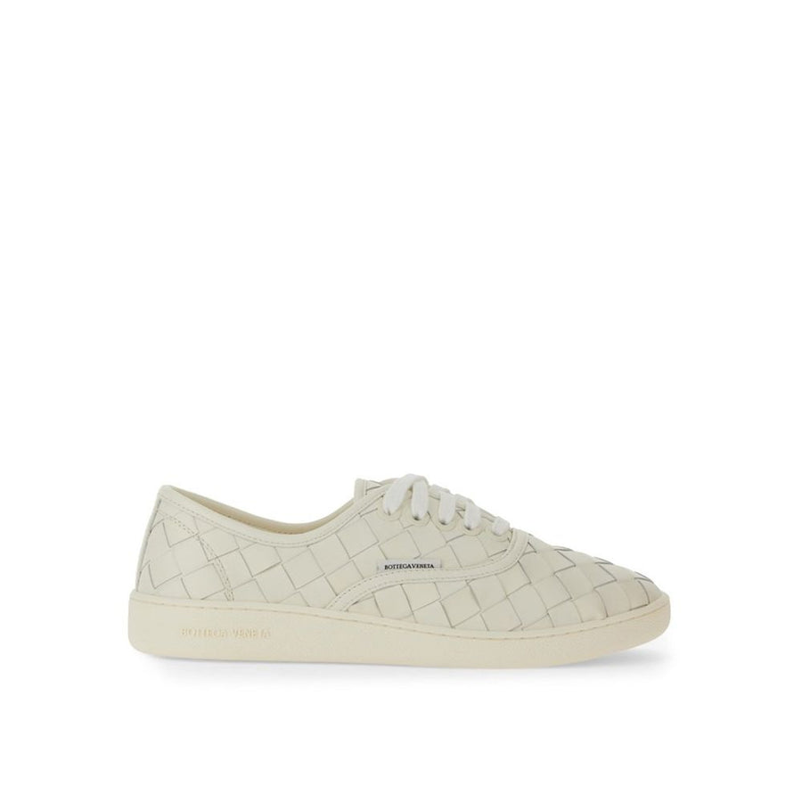 White Calfskin Low Top Sneakers