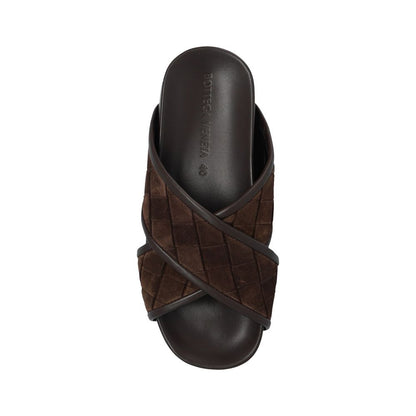 Brown Lamb Leather Sandals