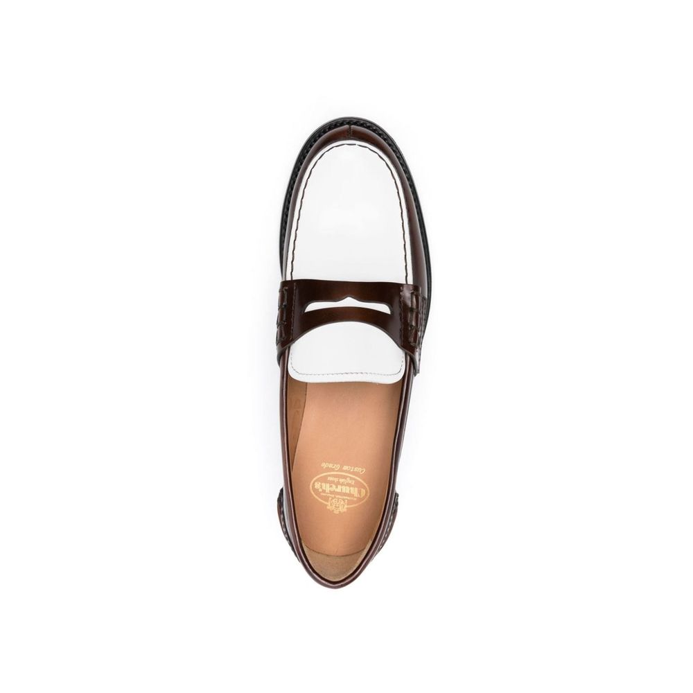 Brown Calfskin Slip-On Loafers