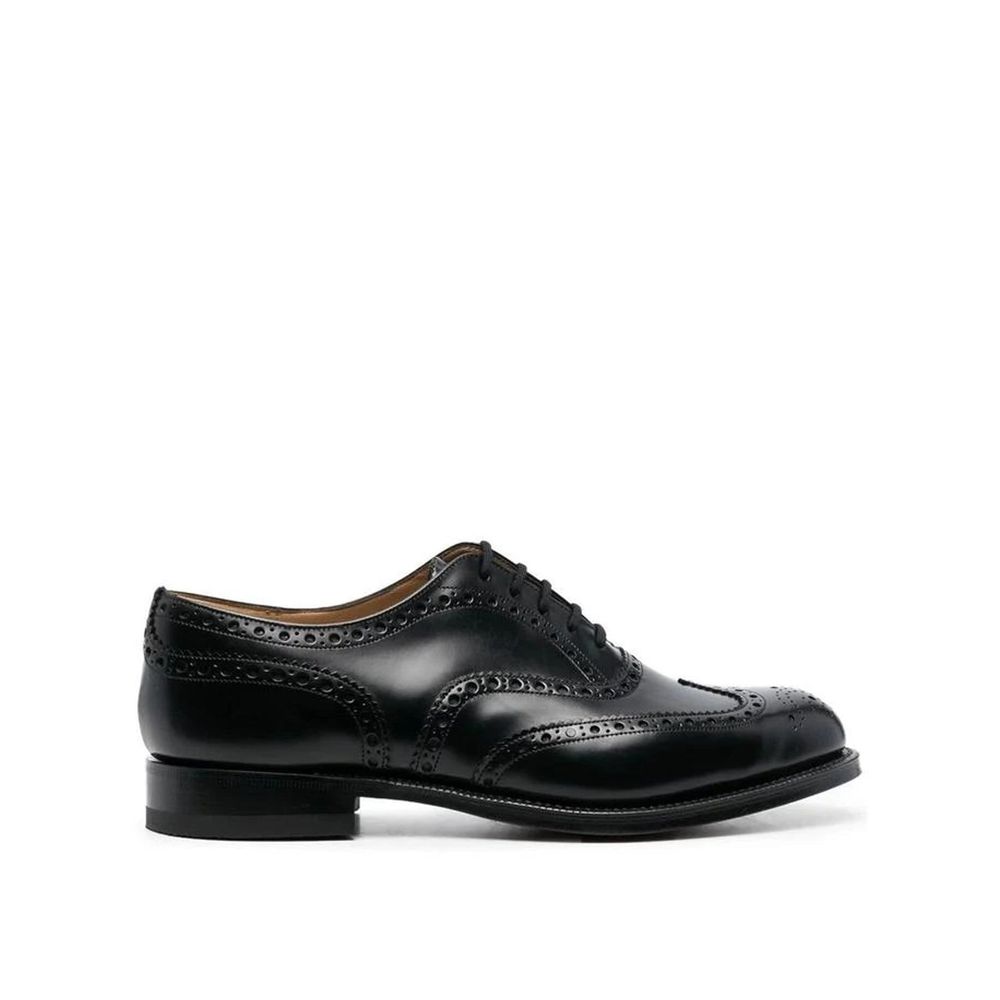 Black Calfskin Oxfords And Derbies