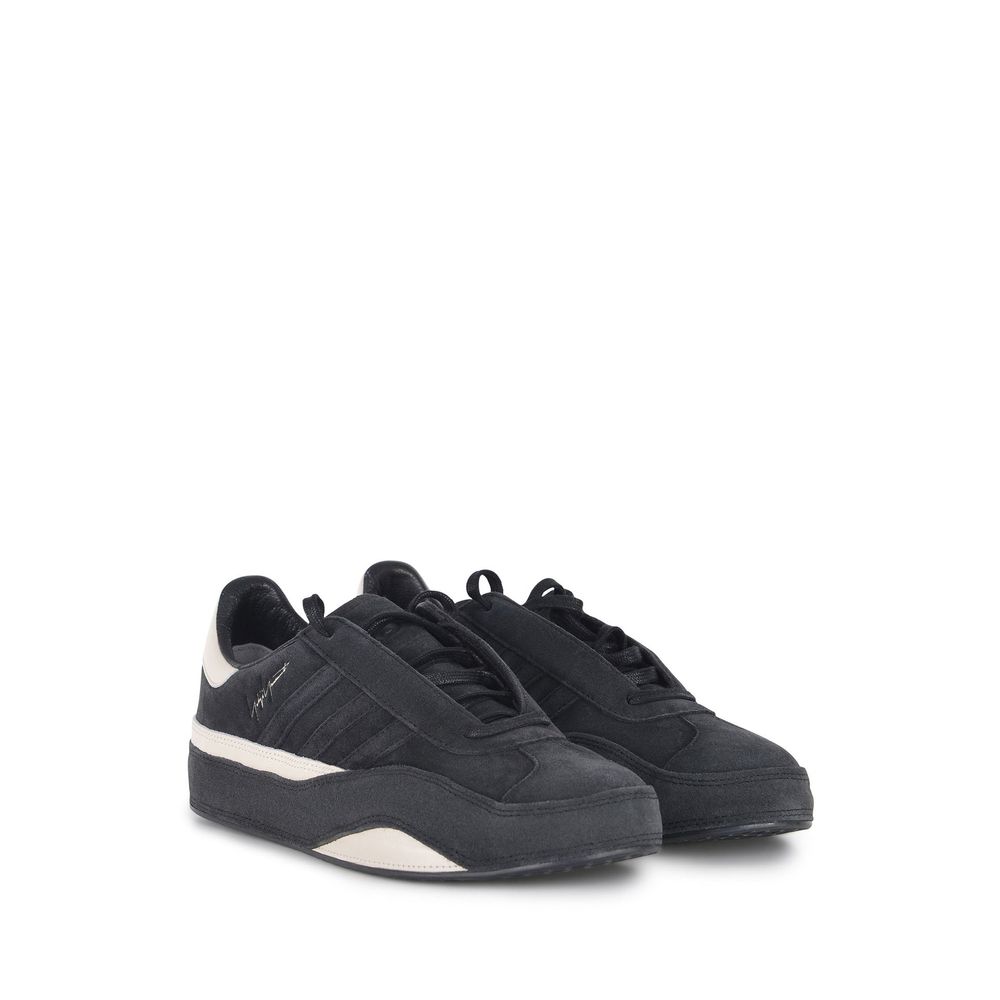 Black Calfskin Chunky Sneakers