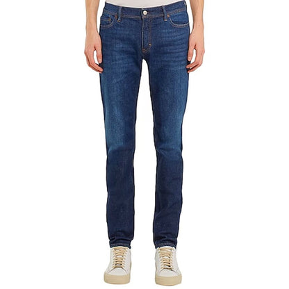 Blue Cotton Skinny Jeans