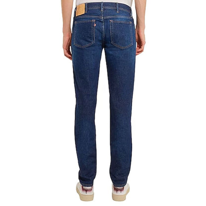 Blue Cotton Skinny Jeans