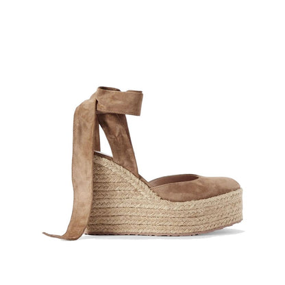 Beige Calfskin Espadrilles