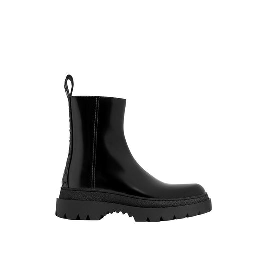 Black Calfskin Chelsea Boots