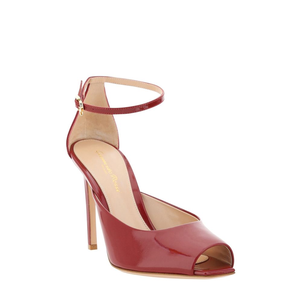 Red Calfskin High Heel Pumps