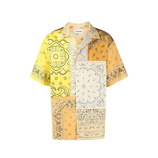 Yellow Cotton Pattern Shirt
