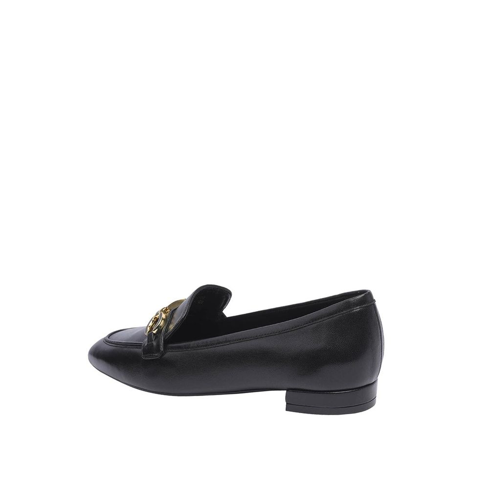Black Calfskin Slip-On Loafers
