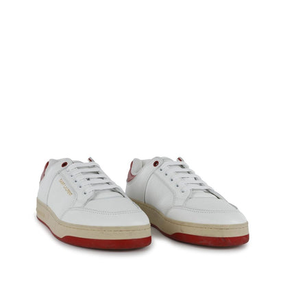 White Calfskin Low Top Sneakers