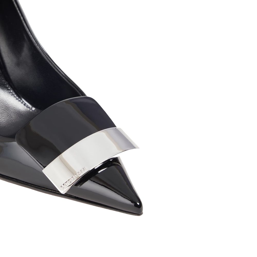 Black Calfskin High Heel Pumps