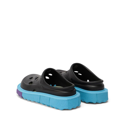 Black Rubber Slippers