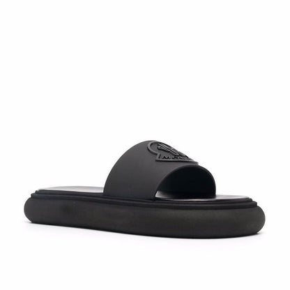 Black Rubber Slides