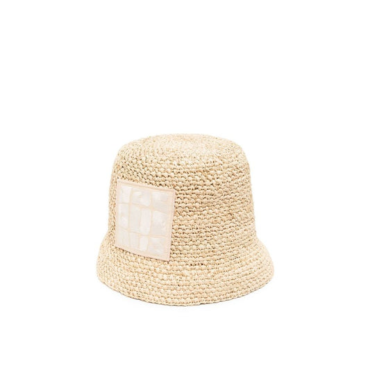 Beige Raffia Cap (Baseball Hat)