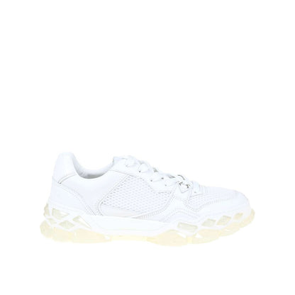 White Calfskin Chunky Sneakers