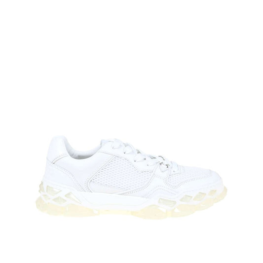 White Calfskin Chunky Sneakers