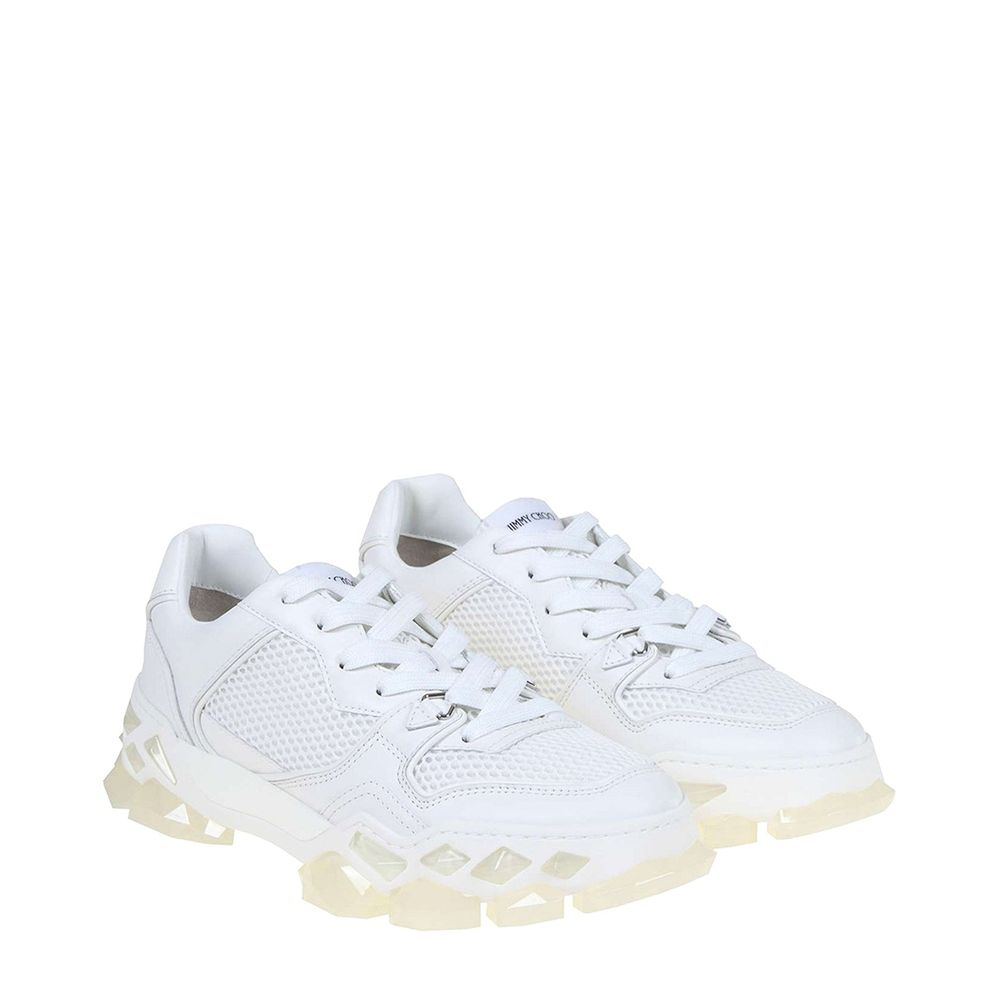 White Calfskin Chunky Sneakers