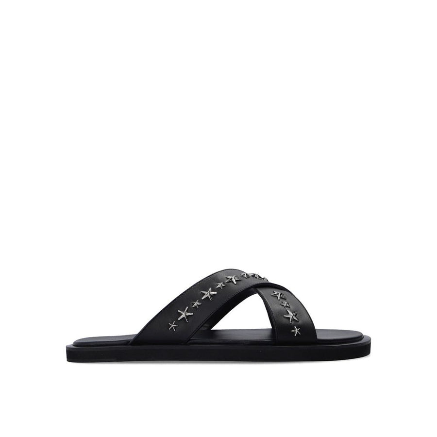 Black Calfskin Sandals