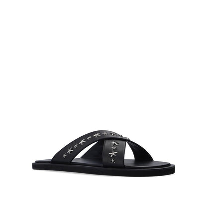 Black Calfskin Sandals