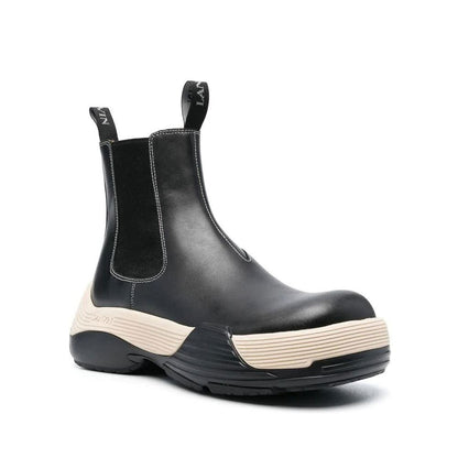 Black Calfskin Chelsea Boots