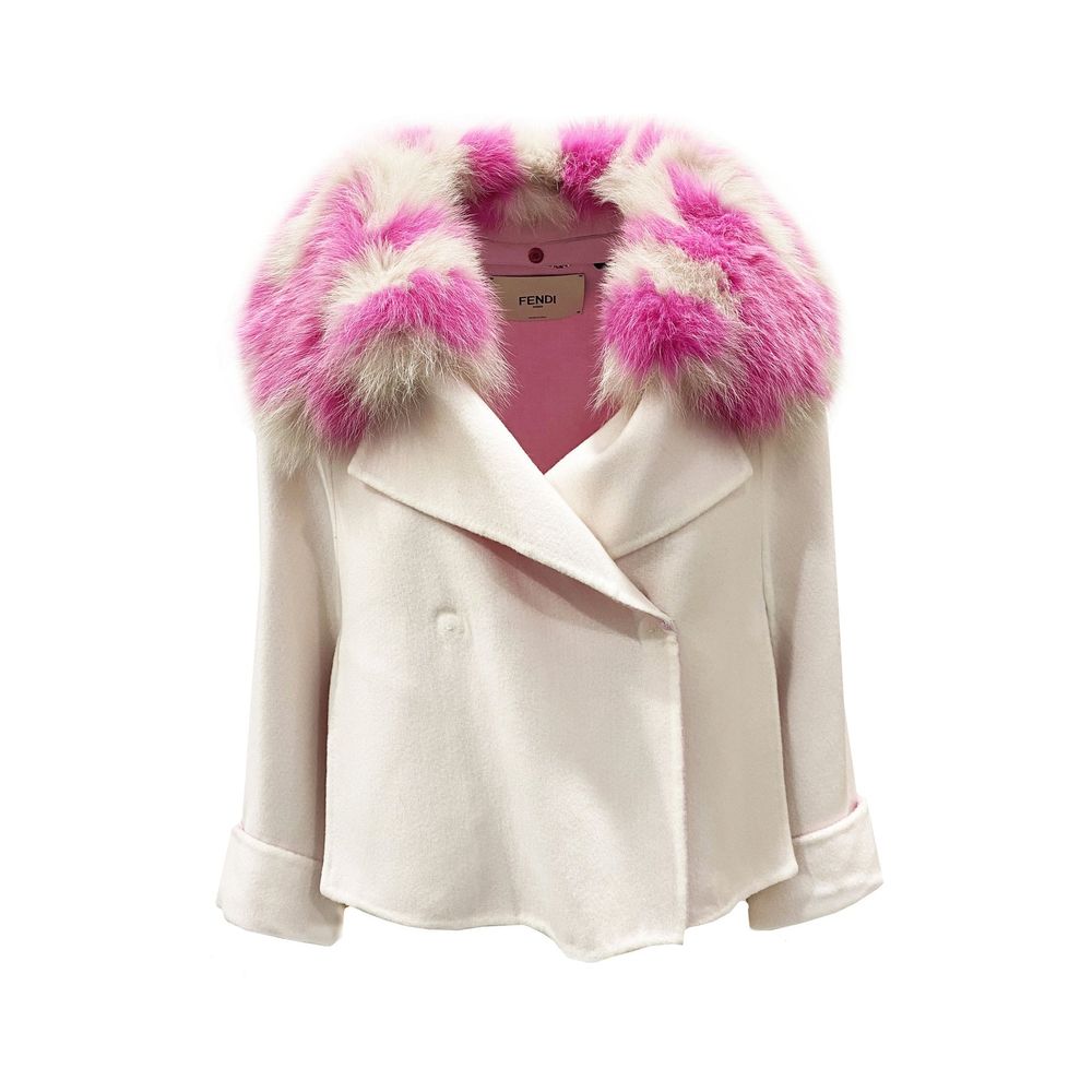 Fur Collar Cashmere Cape Jacket