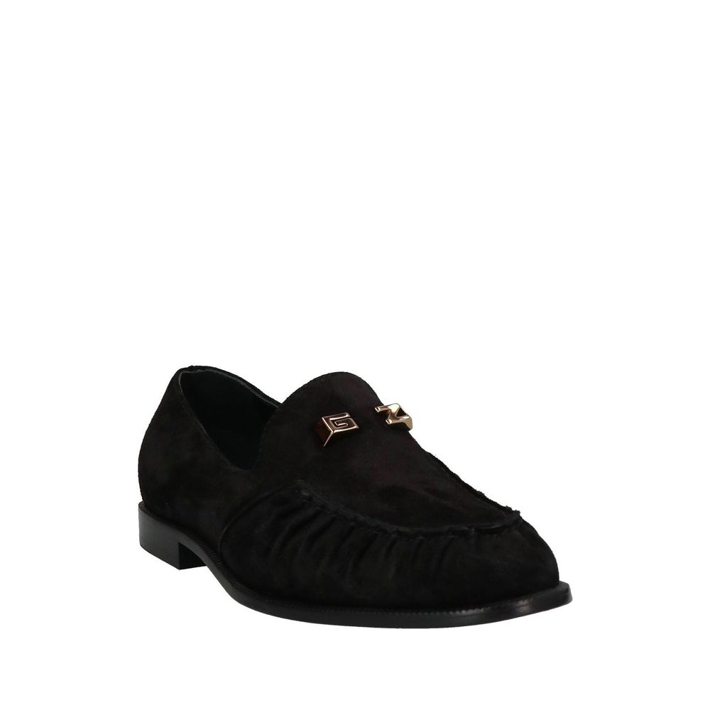 Black Calfskin Slip-On Loafers