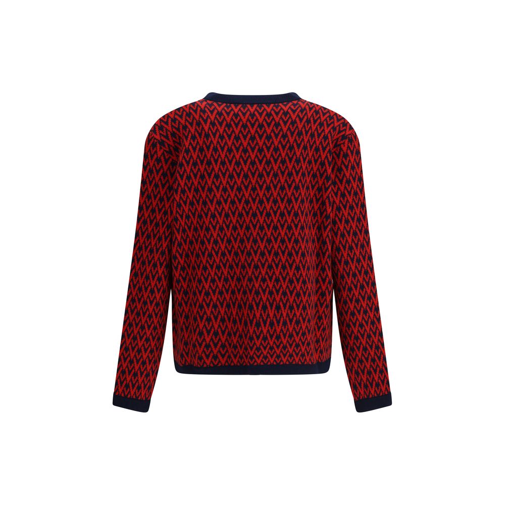 Multicolor Fleece Wool Cardigan