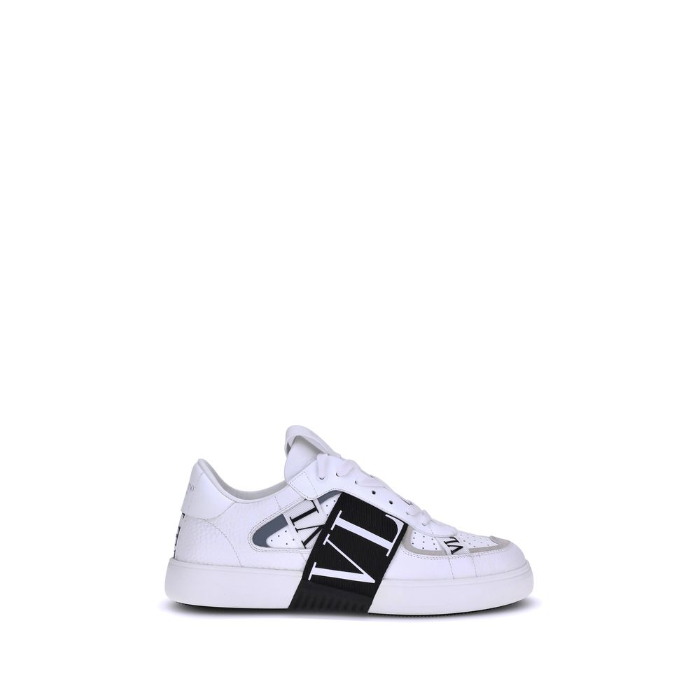 White Rubber Low Top Sneakers