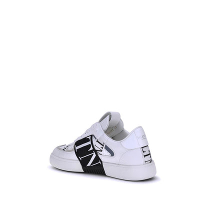 White Rubber Low Top Sneakers