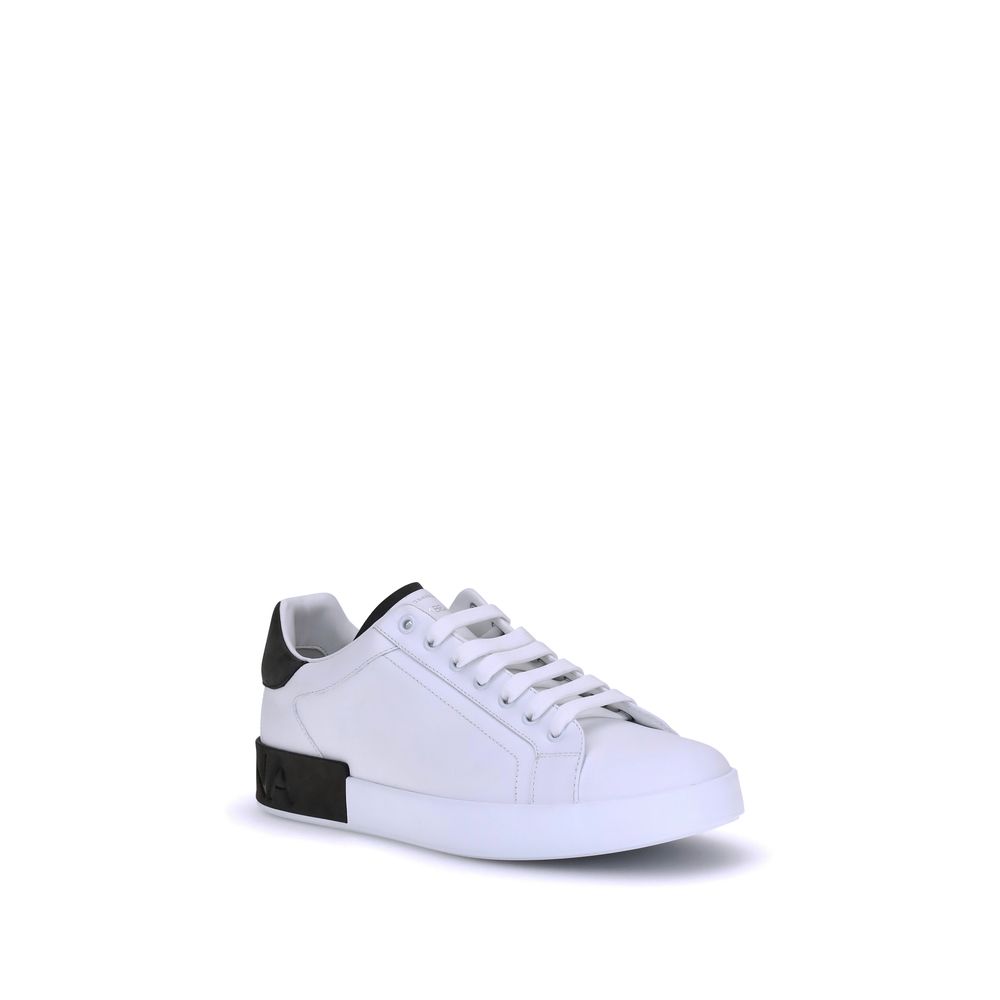 White Calf Leather Bos Taurus Low Top Sneakers