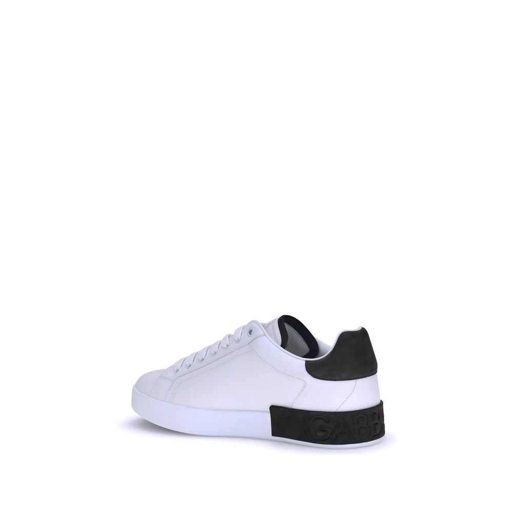 White Calf Leather Bos Taurus Low Top Sneakers