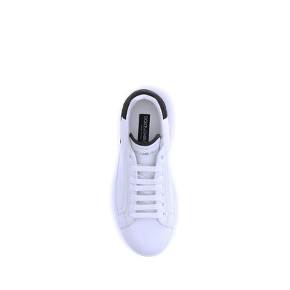 White Calf Leather Bos Taurus Low Top Sneakers