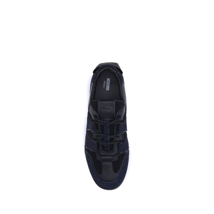Black Calf Leather Bos Taurus Athletic Sneakers