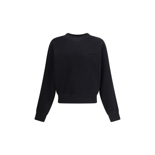 Black Cotton Sweatshirt