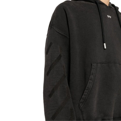 Black Cotton Sweatshirt