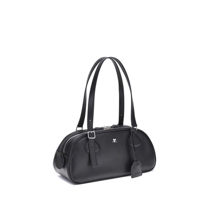 Black Calf Leather Bos Taurus Shoulder Bag