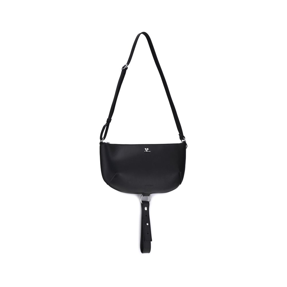 Black Calf Leather Bos Taurus Shoulder Bag