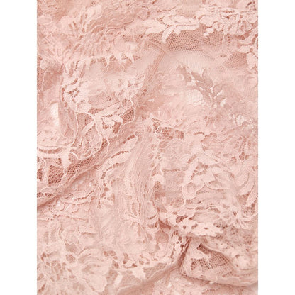 Pink Cotton Midi Skirt