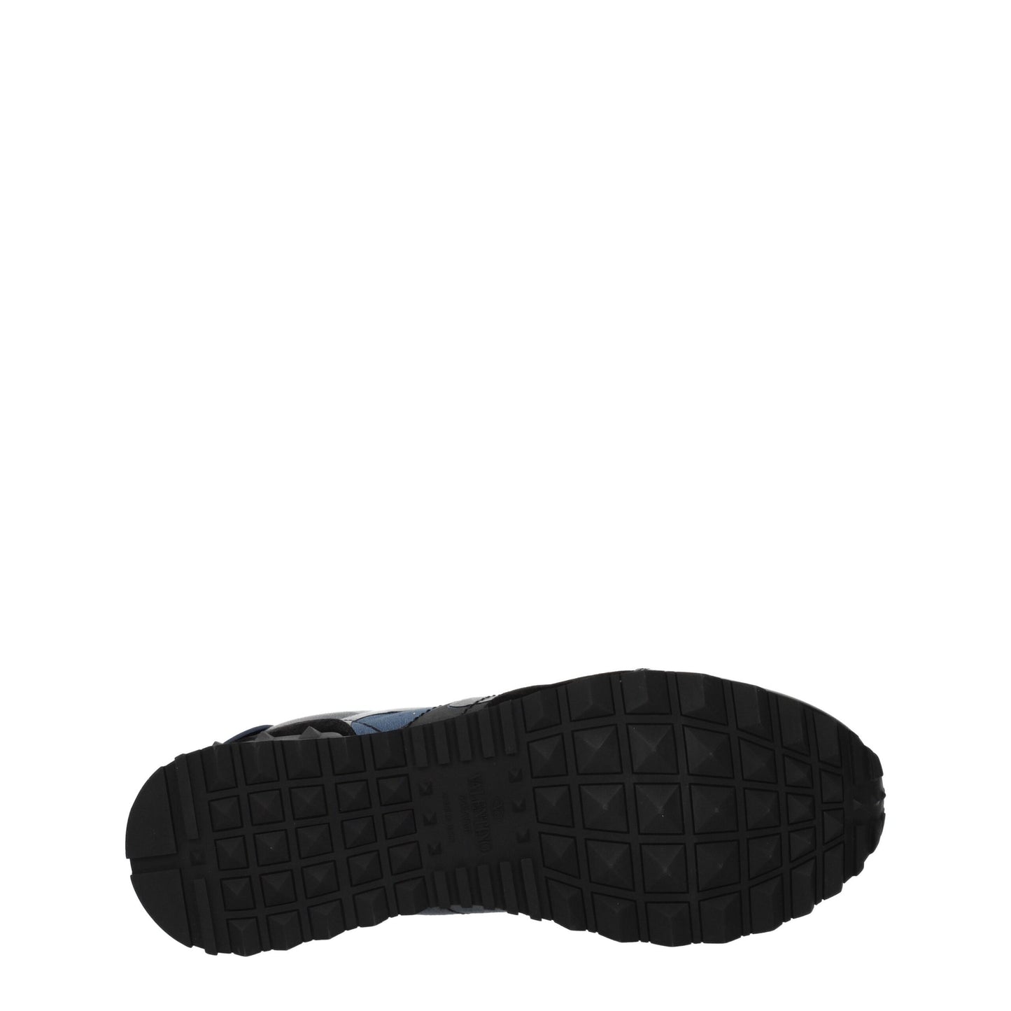 Blue Leather Low Top Sneakers