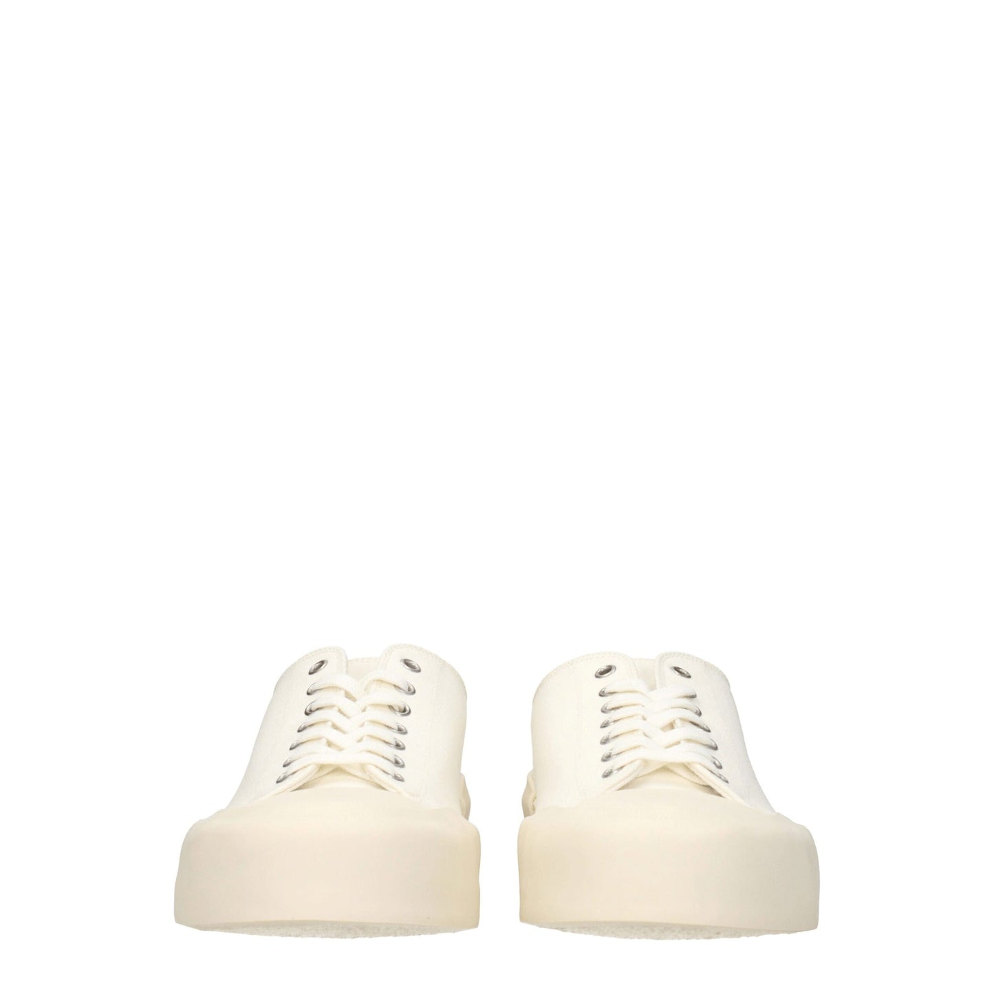 Beige Fabric Low Top Sneakers