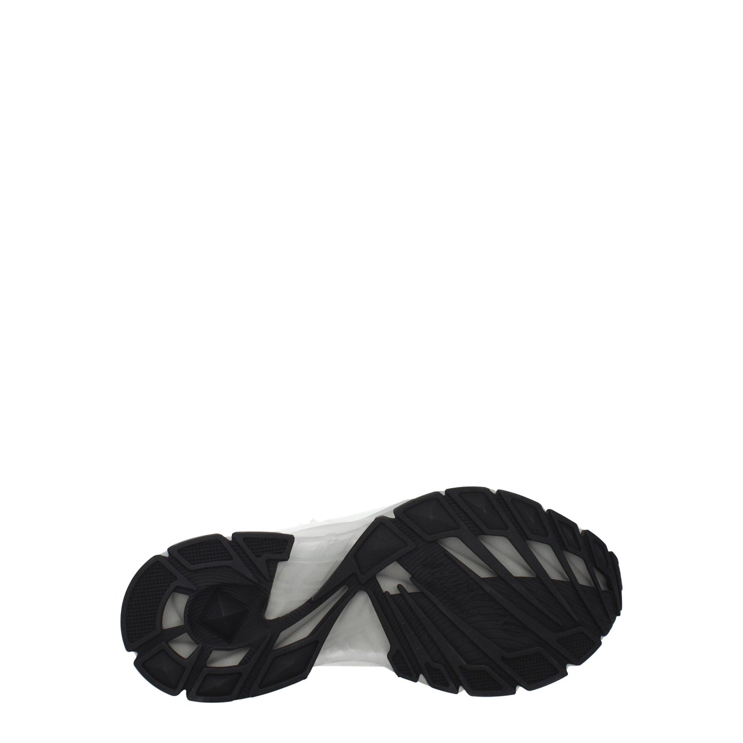 White Fabric Athletic Sneakers